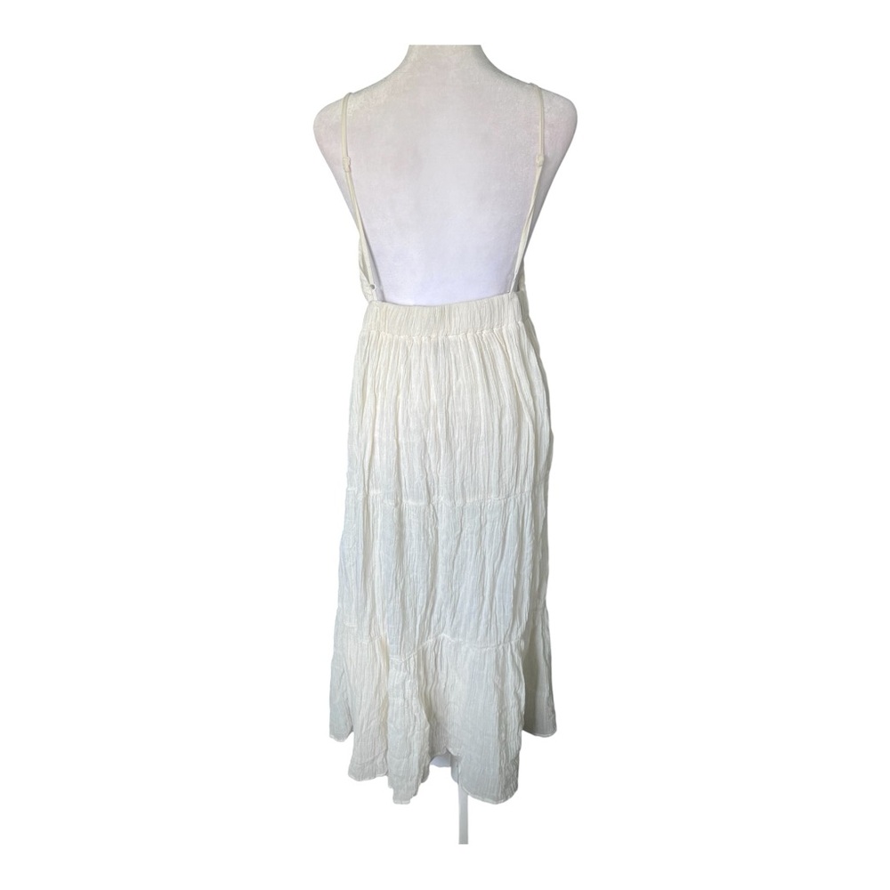 Princess Polly Ricci Ivory Boho Prairie Spaghetti Strap Tiered Maxi Dress 8 - Picture 3 of 9